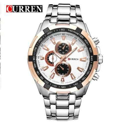 CURREN Men's Waterproof Sports Watch - Durable Quartz Wristwatch for Active Lifestyle - Shello's Creative Boutique