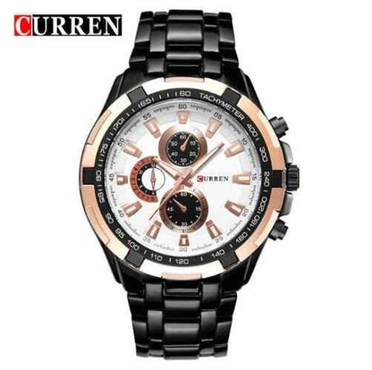 CURREN Men's Waterproof Sports Watch - Durable Quartz Wristwatch for Active Lifestyle - Shello's Creative Boutique