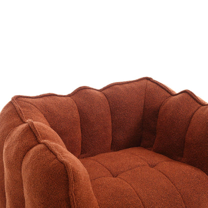Soft Bean Bag Chair with High Resilient Foam with Footstool - Shello's Creative Boutique
