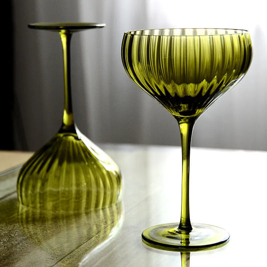 4/2/1Pcs Creative French Medieval Red Wine Glass Hand Blown Margarita Cocktail Goblet Glass Cup Dense Edges Vintage Flower Bloom eprolo