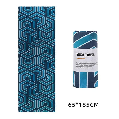 Yoga Towel 183*63cm Printed Yoga Mat Microfiber Non Slip Sweat Towel Fitness Workout Mat Cover for Pilates Gym Yoga Blankets - Shello's Creative Boutique