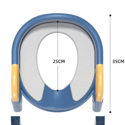 Stair Style Children's Toilet Boy and Girl Baby Toilet Folding Rack Step Stool Child Step Toilet Seat Ring Baby Potty Toilets eprolo