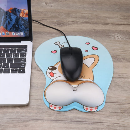 Lovely Corgi Non Slip Silica Gel Wrist Rest Mouse Pad Wrist Support Computer Ergonomic Mouse Mat 