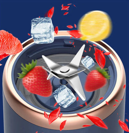 Juicer Portable Six Blade Charging Small Household Juice Cup Fully Automatic and Multifunctional Juice Cup - Shello's Creative Boutique