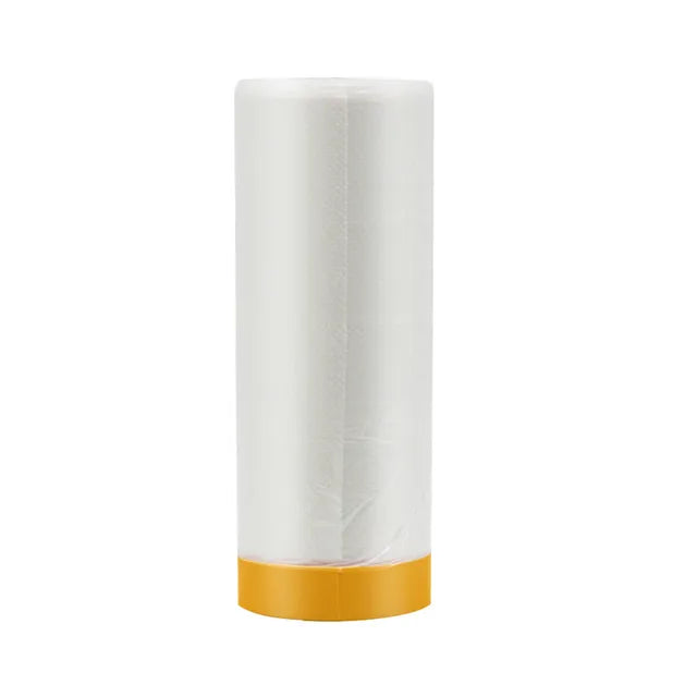 Disposable Furniture Dust Cover Dust Cloth Dust Film with Tape Plastic Dust Cover Household Bed Sofa Dust Cover Desk Shield eprolo