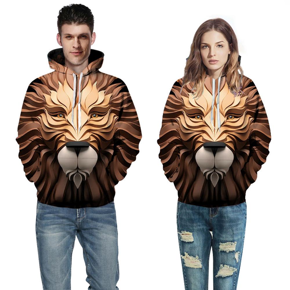 3D digital printing with hat  clothing men and women models hooded sweater eprolo