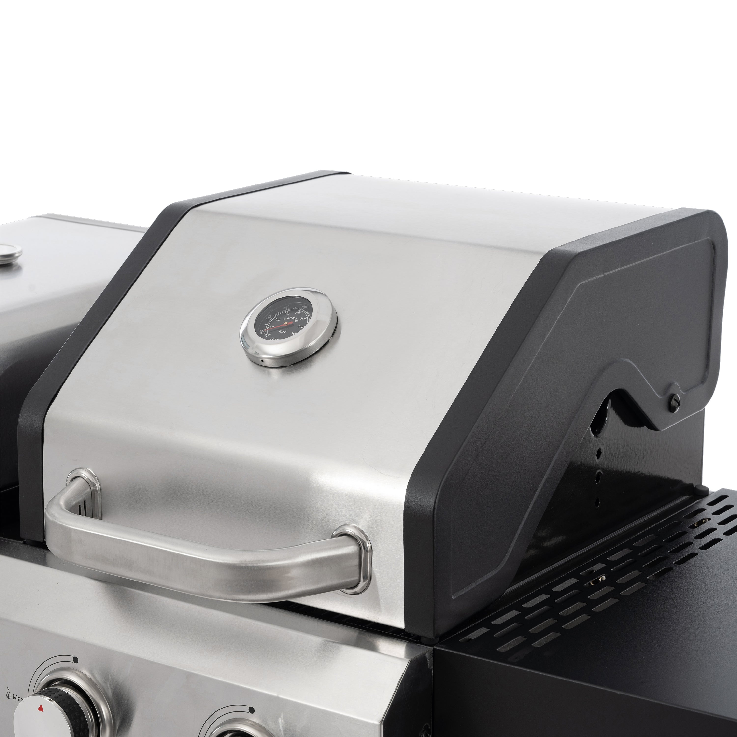 2+2 multifunctional gas barbecue grill and covered grill combination for outdoor cooking - barbecue, barbecue, pizza. eprolo