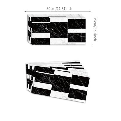 Funlife City Lights Thickened Brick Stickers Mosaic Marble Kitchen Background Wall Tile Stickers eprolo