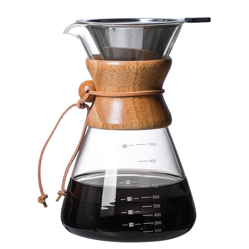 High Borosilicate Glass Hand Brewed Coffee Pot, Glass Coffee Pot, Coffee Set, Coffee Sharing Pot, Coffee Pot eprolo