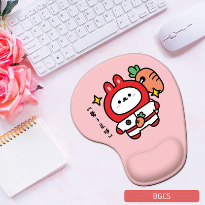 Silicone wrist mouse pad female comfortable computer soft non-slip hand rest pad thick non-slip wrist rest cute game pad