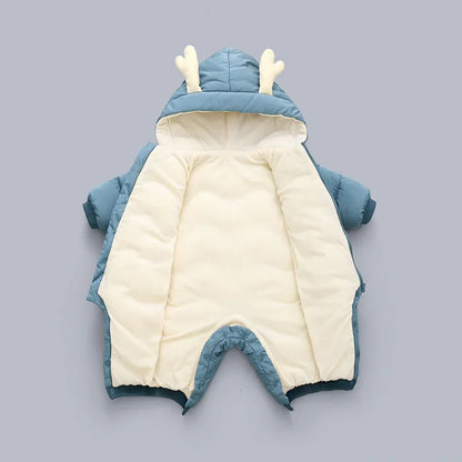 Newborn Baby Clothes Winter Climbing Clothes Baby Romper Boys And Girls One-Piece Suit Outer Wear - Shello's Creative Boutique