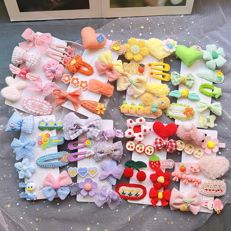 Children's Plush Hair Clip Autumn and Winter New Hair Accessories Little Girls' Hair Clip Cute Headwear eprolo