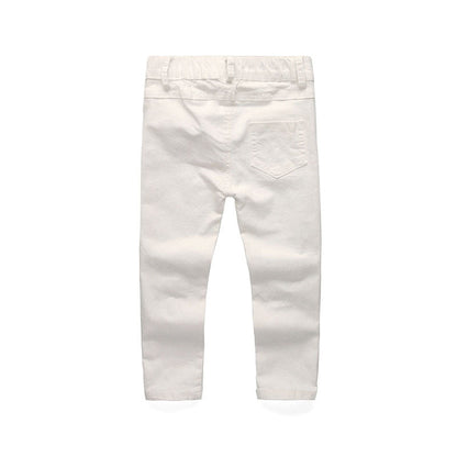 Set Tops and Pants 2 Pieces Summer Stripes Ribbon Short Sling Fashion Hole Pants European Style Children's Suits eprolo