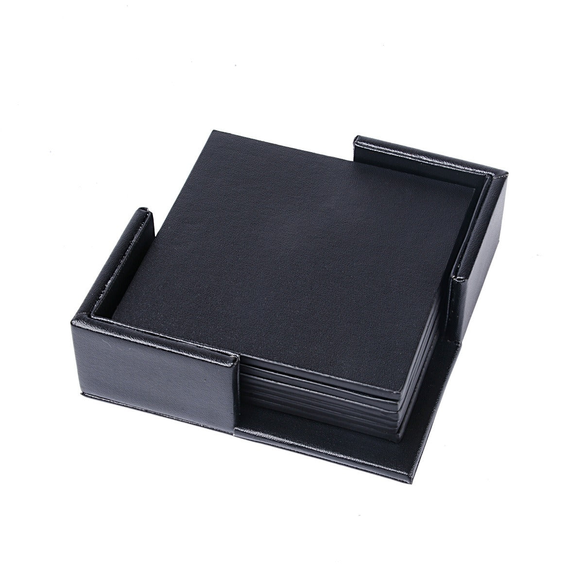 Creative PU leather coaster Exquisite insulated tea water cushion Square leather coaster eprolo