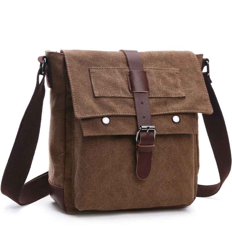 Men Business Messenger Shoulder Bag Vintage Crossbody Pack