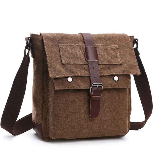 Men Business Messenger Shoulder Bag Vintage Crossbody Pack