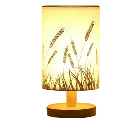 Linen Table Lamp – Minimalist Elegance with Warm LED Glow - Shello's Creative Boutique
