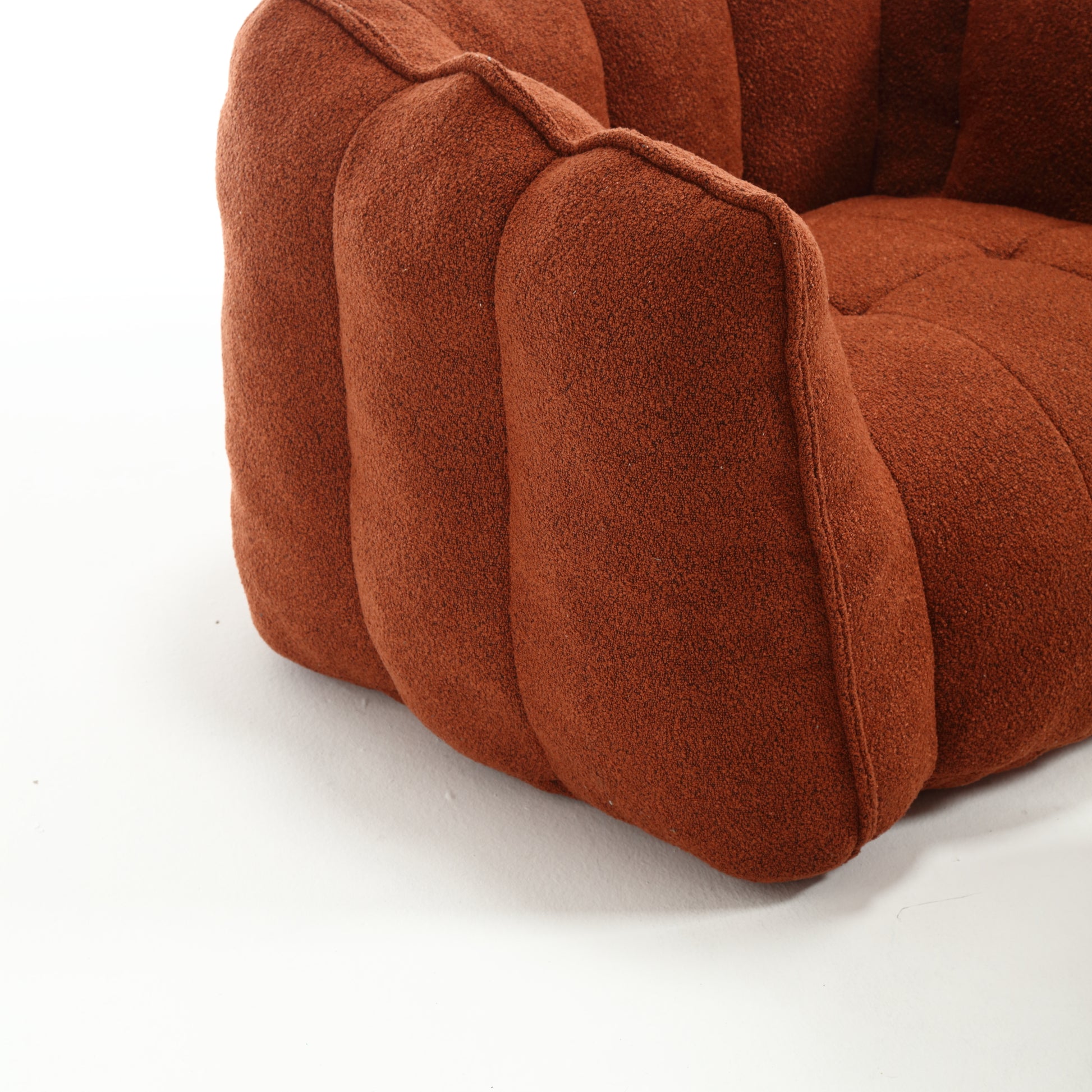 Soft Bean Bag Chair with High Resilient Foam(Chips)for living room and bedroom Comfortable Square Lazy Sofa with  Footstool eprolo