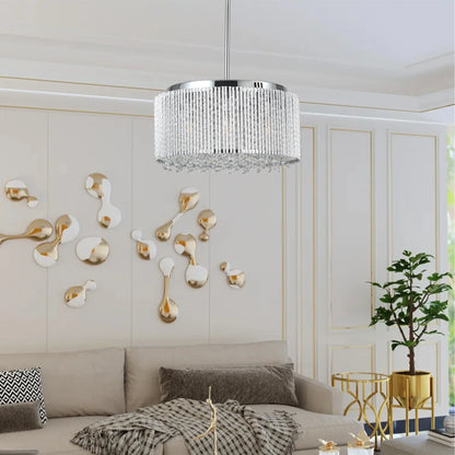 Modern Crystal Chandelier for Living Room – Luxury Round Crystal Lamp - Shello's Creative Boutique