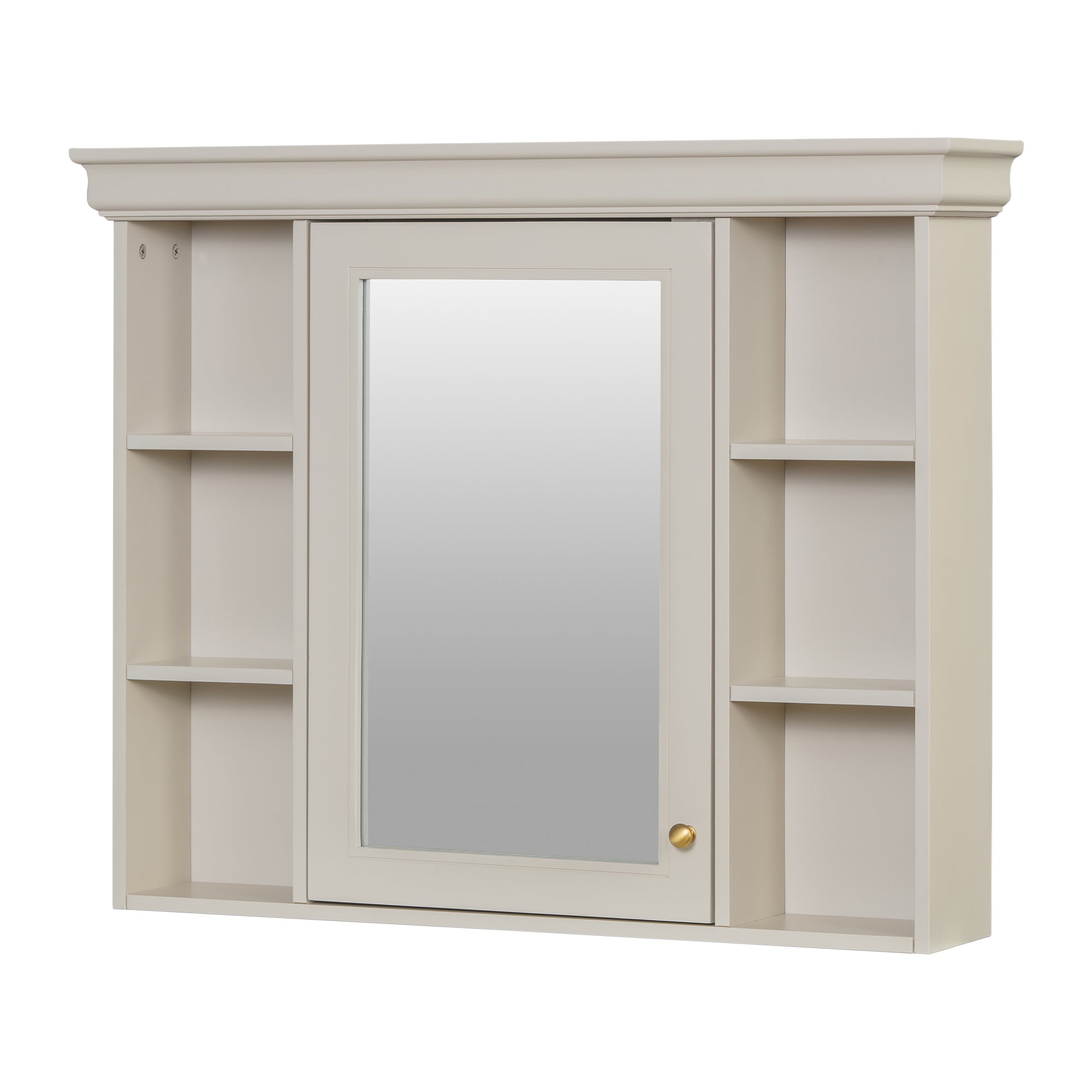 35'' x 28'' Blue Wall Mounted Bathroom Storage Cabinet with Mirror Door, Modern Bathroom Wall Cabinet with Mirror eprolo