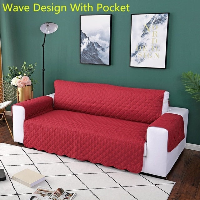 Sofa Couch Cover Chair Throw Pet Dog Kids Mat Furniture Protector Reversible Removable Armrest Slipcovers 1/2/3 Seat eprolo