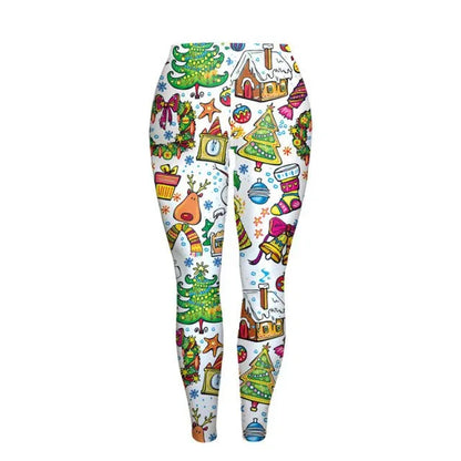 Women Christmas Leggings - Shello's Creative Boutique