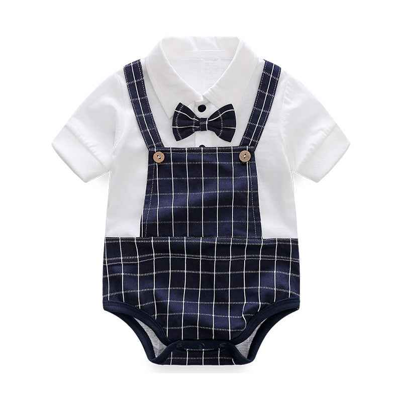 Baby Gentleman Bodysuit – Stylish & Comfortable Summer Wear for Newborns