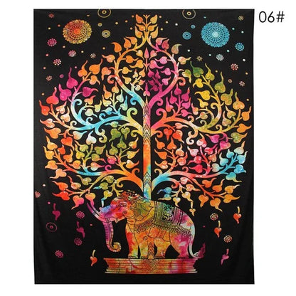 Bohemian Mandala Tapestry Sandy Beach Indian Picnic Rug Throw Travel Mattress Blanket Camping Tent Wall Decor Hanging Tapestries - Shello's Creative Boutique