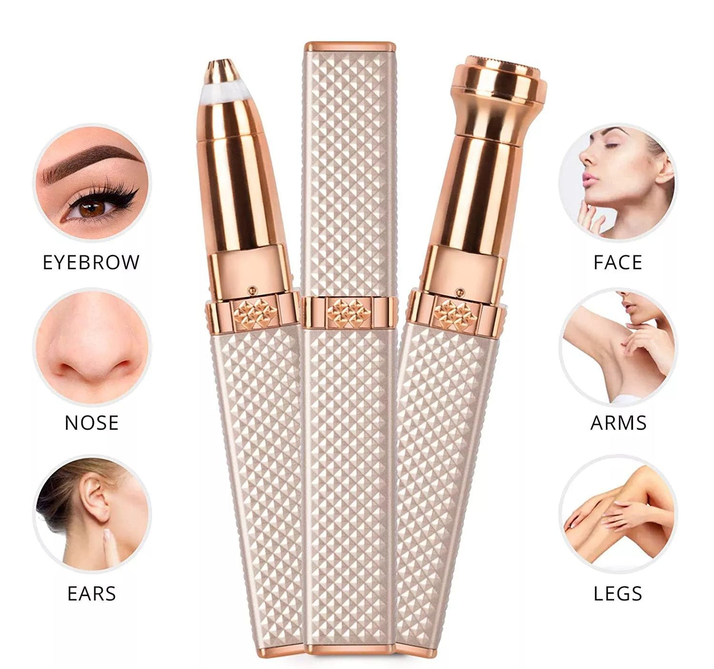 4-In-1 Lipstick Shaver Electric Eyebrow Trimmer Women's Shaving Instrument Eyebrow Trimmer Multi-Function Rechargeable Shaving eprolo