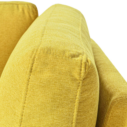 65" Mid-Century Modern Fabric Corner Lounge Chair Upholstered Indoor Chaise Lounge for Bedroom eprolo