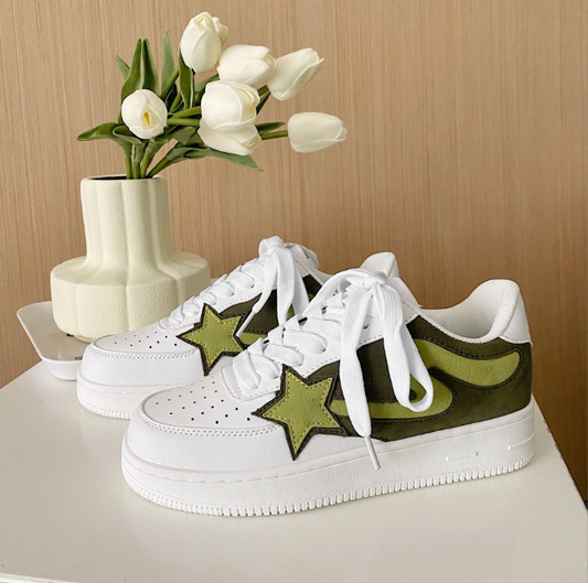 Summer New Air Force Couples Small and Popular Thick Sole Shoes for Men Vintage Low Top Breathable Sports and Casual Shoes eprolo