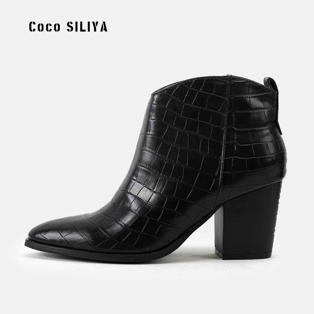 Women's Martin Boots - Thick Heel Ankle Boots for Autumn & Winter - Shello's Creative Boutique