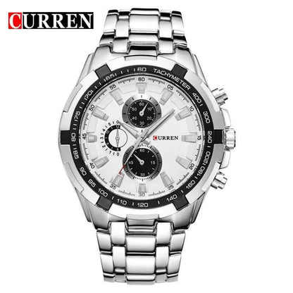 CURREN Men's Waterproof Sports Watch - Durable Quartz Wristwatch for Active Lifestyle - Shello's Creative Boutique