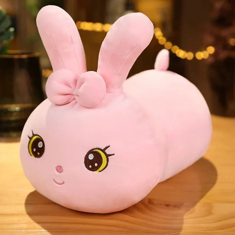 Multi-Color Bunny Pillow - Long Plush Cuddle Toy for Girls - Shello's Creative Boutique