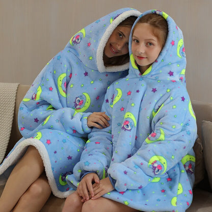 Homewear Plush Fleece Sherpa Blanket  Girls Sleepwear Homewear Fleece Warm Sherpa Blanket eprolo