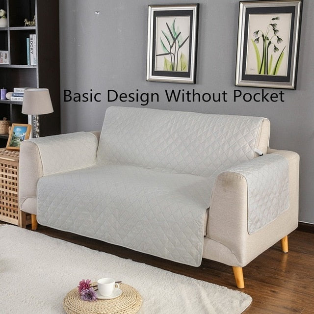 Sofa Couch Cover Chair Throw Pet Dog Kids Mat Furniture Protector Reversible Removable Armrest Slipcovers 1/2/3 Seat eprolo
