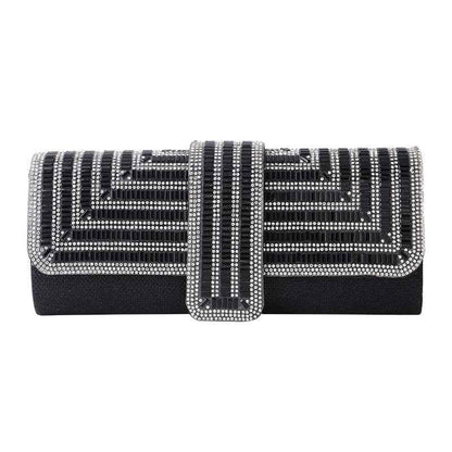Elegant One-Shoulder Evening Clutch - Sophisticated Ladies' Handbag - Shello's Creative Boutique