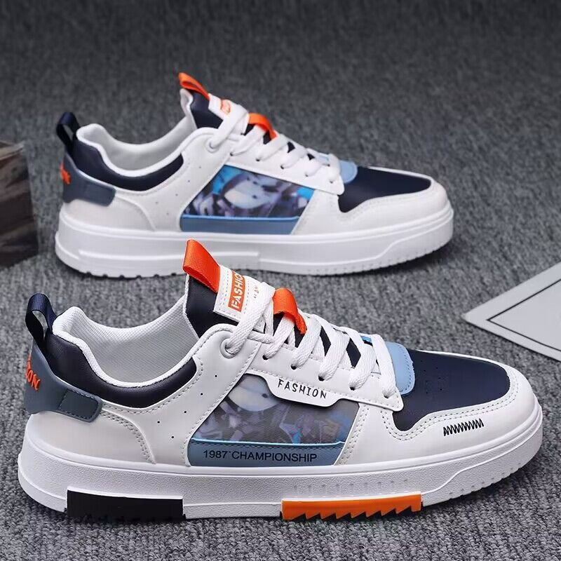 Breathable white shoes for men and students sports and leisure board shoes eprolo