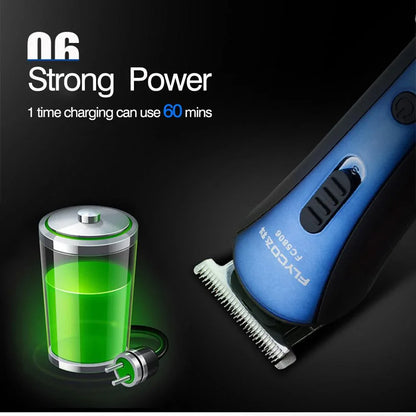 FLYCO Rechargeable Electric Hair Clipper Hair Trimmers Professional Cutting Haircut Tools FC5806 - Shello's Creative Boutique