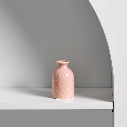 Ceramic Aromatherapy Bottle – Elegant Mini Vase - Shello's Creative Boutique