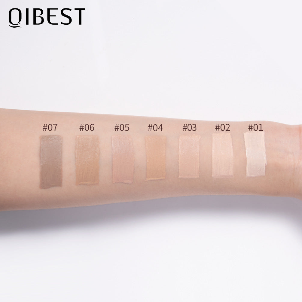 QIBEST Liquid Foundation Long-lasting Concealer Moisturizing Brightening Matte Natural Liquid Foundation Nude Makeup Conditioner Shello Creative Boutique