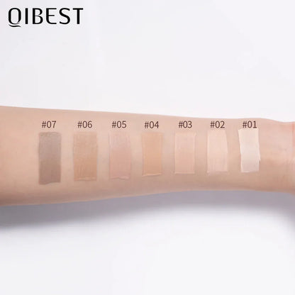 QIBEST Liquid Foundation Long-lasting Concealer Moisturizing Brightening Matte Natural Liquid Foundation Nude Makeup Conditioner - Shello's Creative Boutique