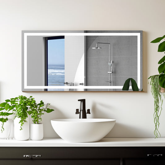 72"×36" LED Mirror Light Bathroom,anti-Fog & Dimming Led Bathroom Vanity Mirror eprolo