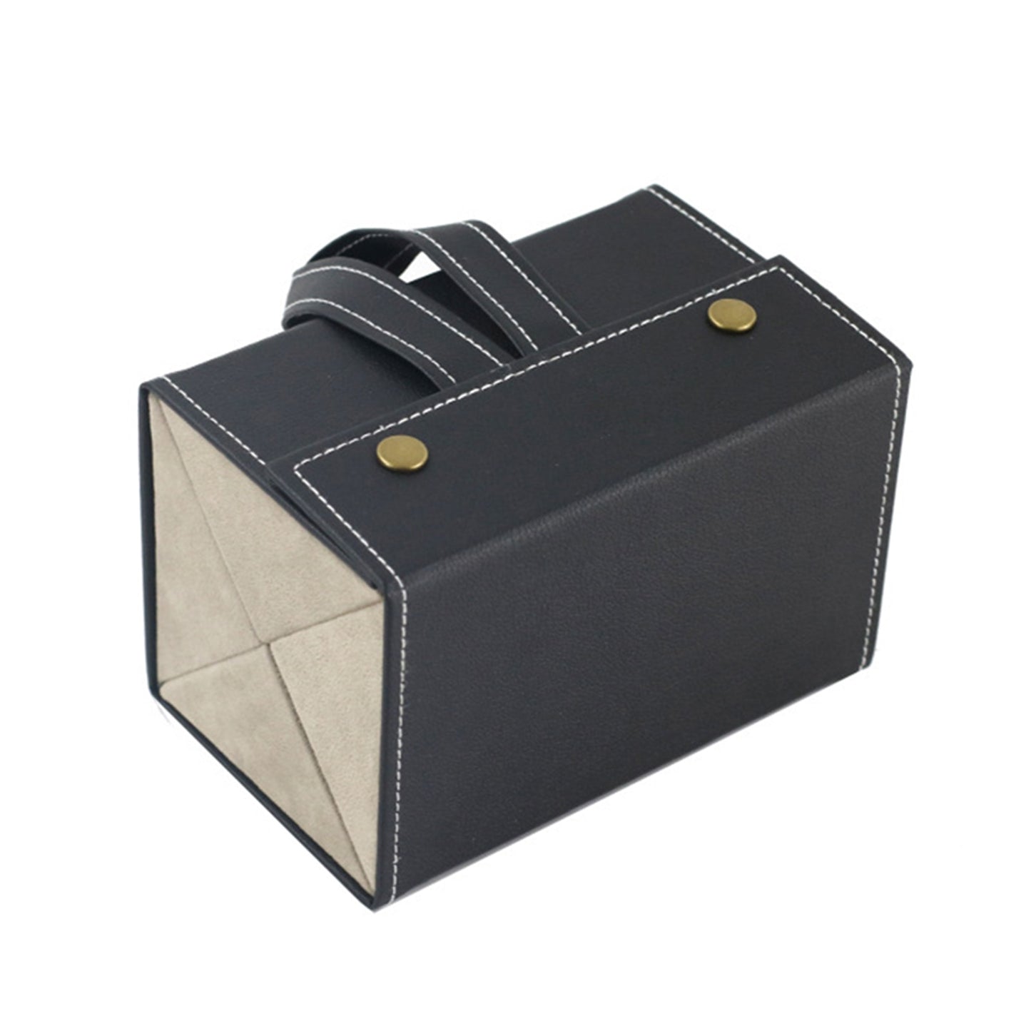 Premium Leather Glasses Storage Case - Elegant Organizer for 2-6 Sunglasses