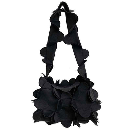 Mori Soft Girl Petal Bag Three-Dimensional One-Shoulder PU Underarm Bag for Ladies - Shello's Creative Boutique