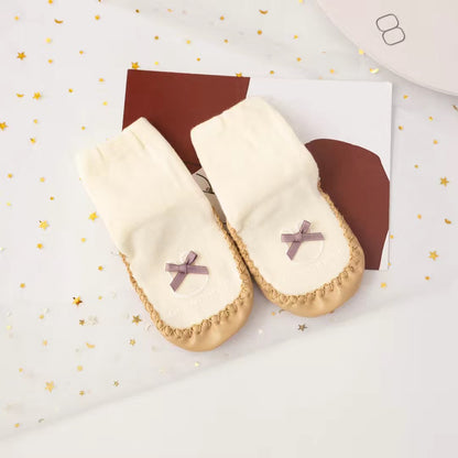 Spring and Autumn Baby Floor Socks Middle Tube Anti-slip Children's Toddler Shoes Combed Cotton Newborn 0-3 Years Old Socks eprolo