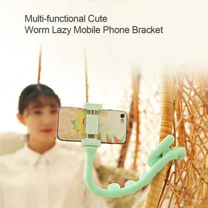 Suction Cup Lazy Phone Holder Caterpillar Cell Phone Holder Desktop Flexible Worm Car Mount Home Cute Phone Wall Bracket Bicycle - Shello's Creative Boutique
