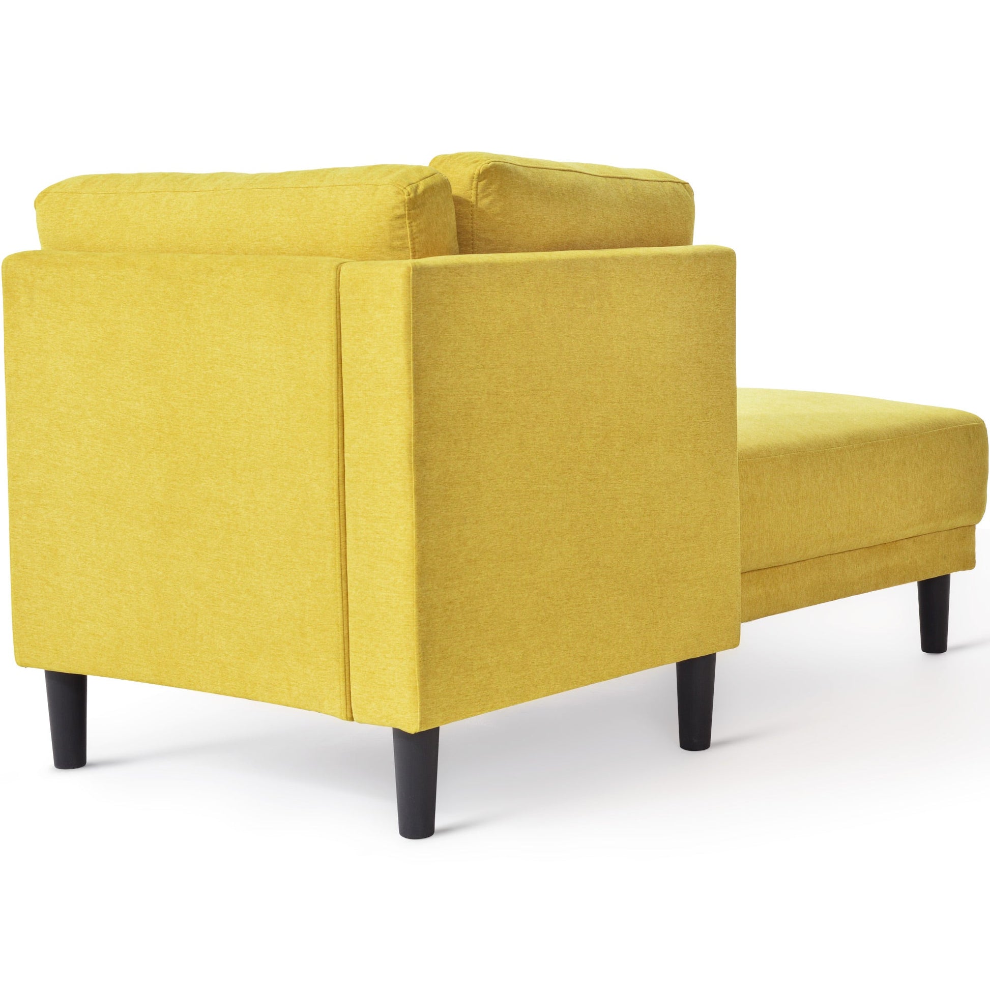 65" Mid-Century Modern Fabric Corner Lounge Chair Upholstered Indoor Chaise Lounge for Bedroom eprolo