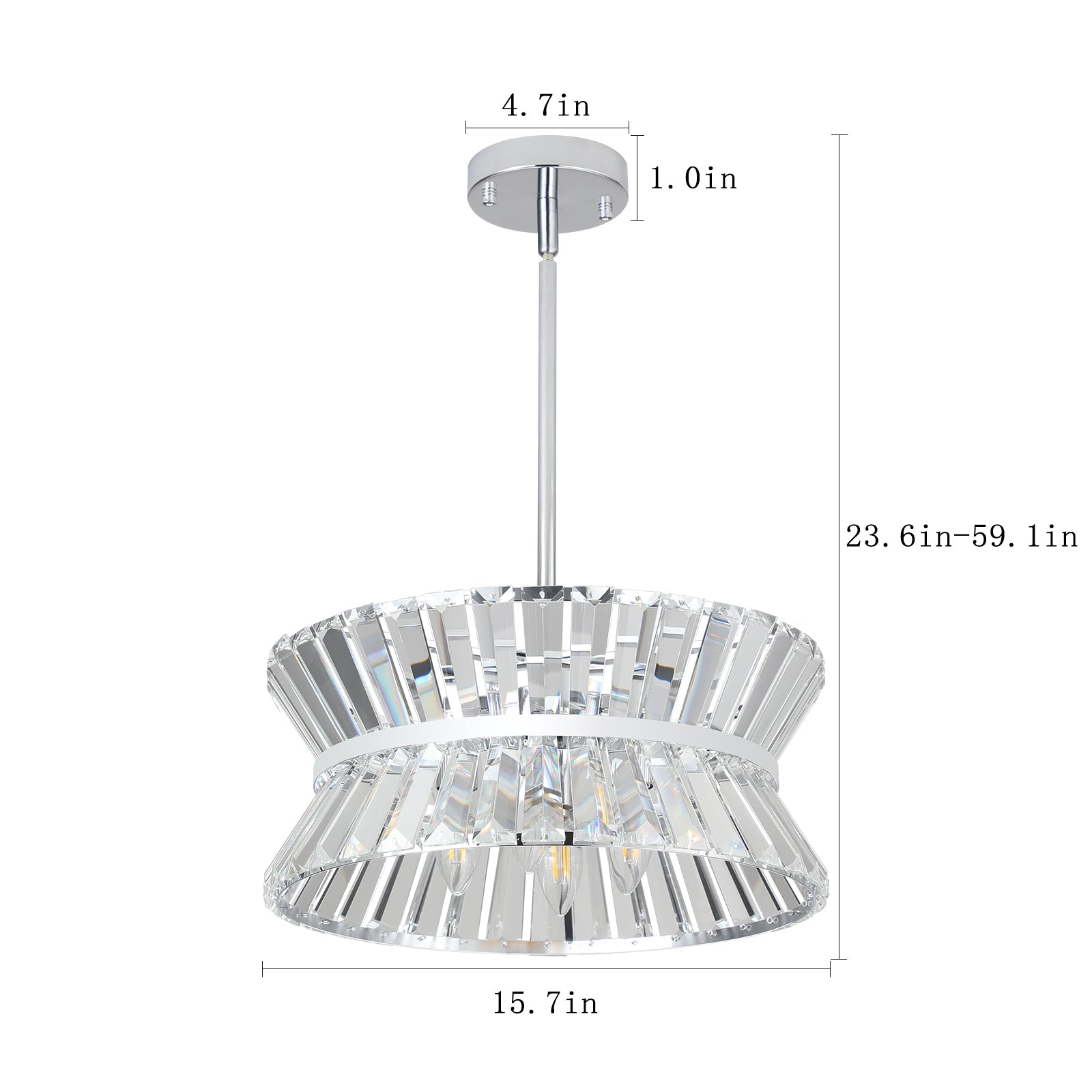 Modern Crystal Chandelier for Living-Room Round  Cristal Lamp Luxury Home Decor Light Fixture eprolo