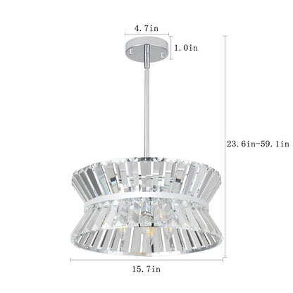 Eprolo Modern Crystal Chandelier – A Stunning Statement of Luxury & Elegance - Shello's Creative Boutique